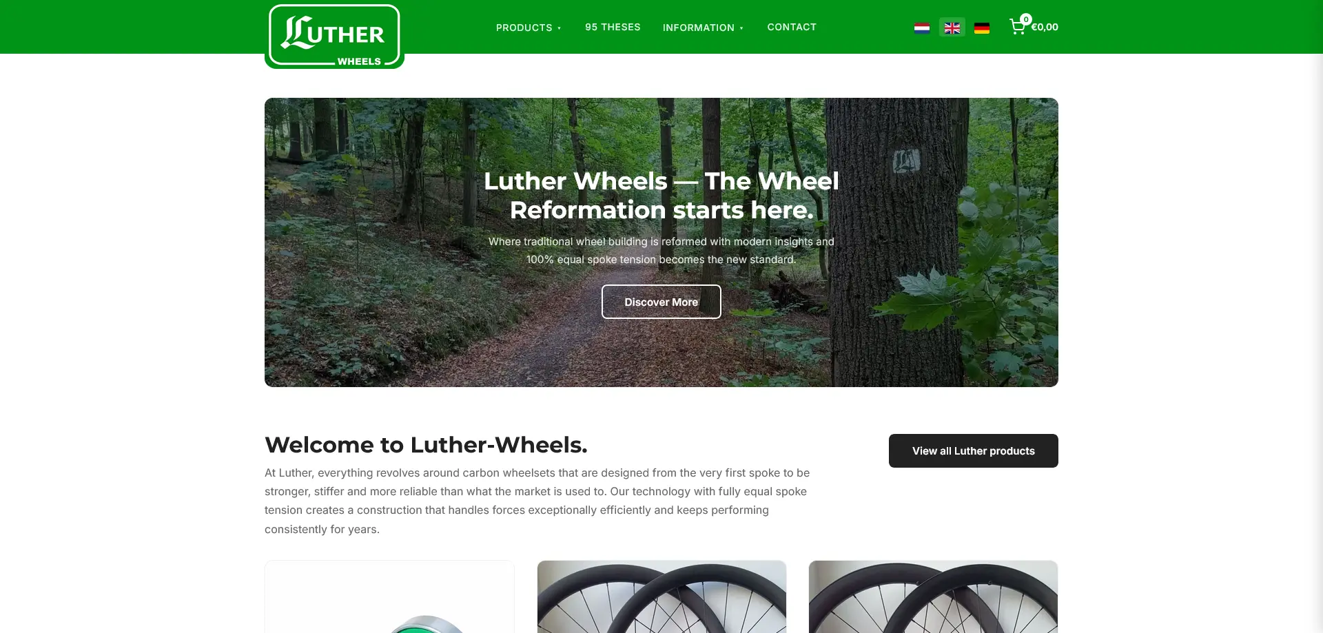 Luther Wheels website